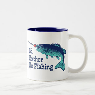 Tasse 2 Couleurs Je préfère pêcher