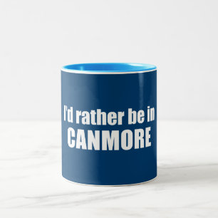 Tasse 2 Couleurs Je préférerais être à Canmore