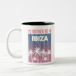Tasse 2 Couleurs Je préférerais être à Ibiza