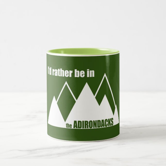 Tasse 2 Couleurs Je Préférerais Être Dans La Montagne Adirondacks (Centre)