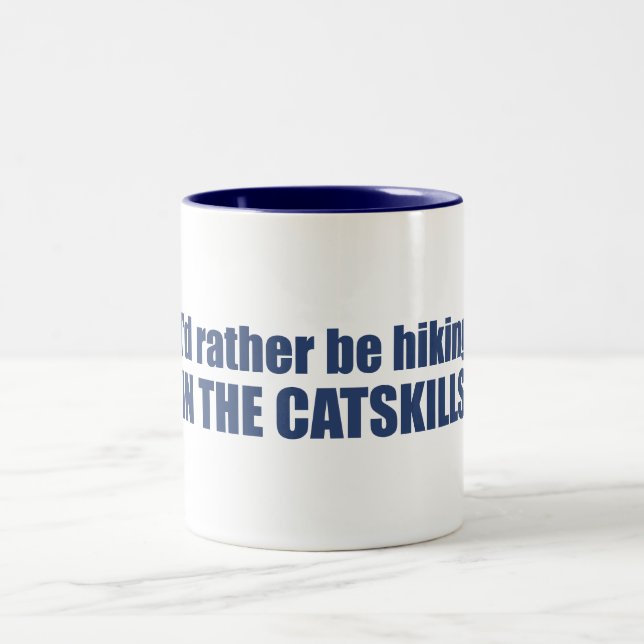 Tasse 2 Couleurs Je Préférerais Être Randonnée Dans Les Compétences (Centre)