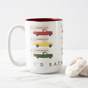 Tasse 2 Couleurs Je préférerais être RVing Motorhome Camping pou