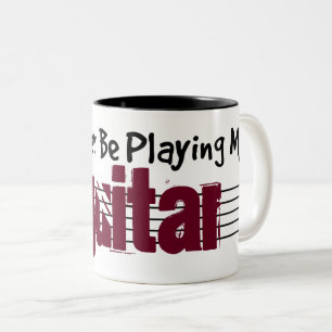 Tasse 2 Couleurs Je Préférerais Jouer À Ma Guitare
