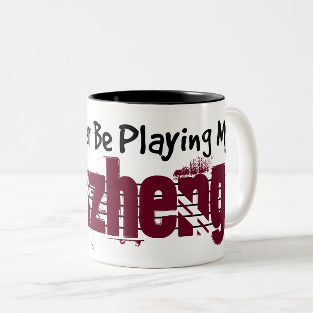 Tasse 2 Couleurs Je Préférerais Jouer Mon Guzheng (Devant droit)