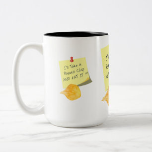 Tasse 2 Couleurs Je Prendrai Un Chip De Pomme De Terre Et Je Le Man