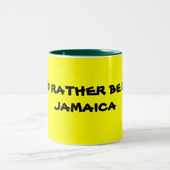 Tasse 2 Couleurs Je SERAIS PLUTÔT JAMAÏQUE (Centre)
