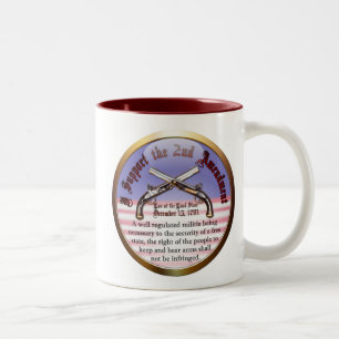 Tasse 2 Couleurs Je soutiens le deuxième amendement