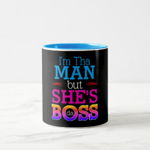 Tasse 2 Couleurs Je suis cet homme, mais c'est le BOSS