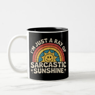 Tasse 2 Couleurs Je suis juste un rayon de sarcasme humour soleil