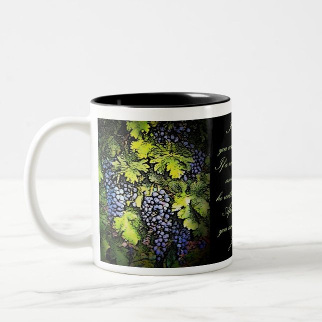 Tasse 2 Couleurs Je suis la vigne (Gauche)