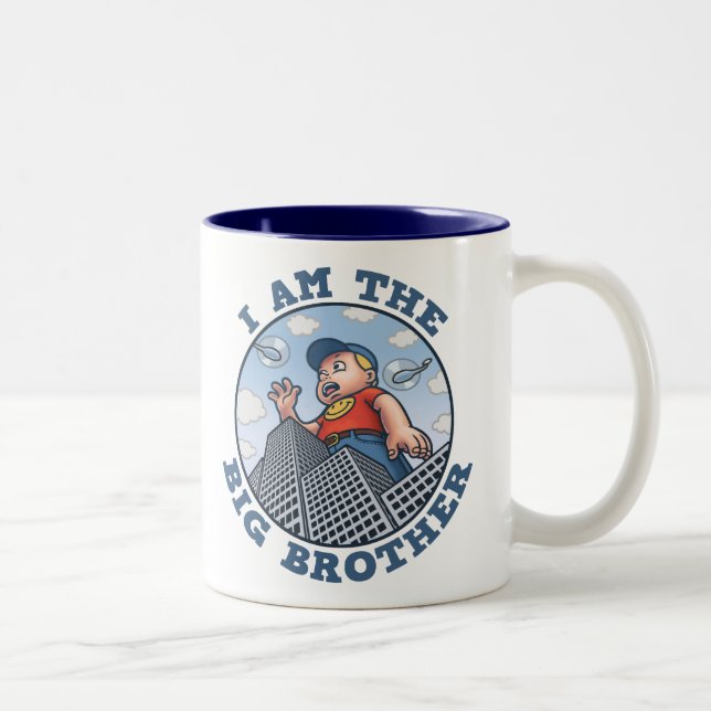Tasse 2 Couleurs Je suis le frère (Droit)