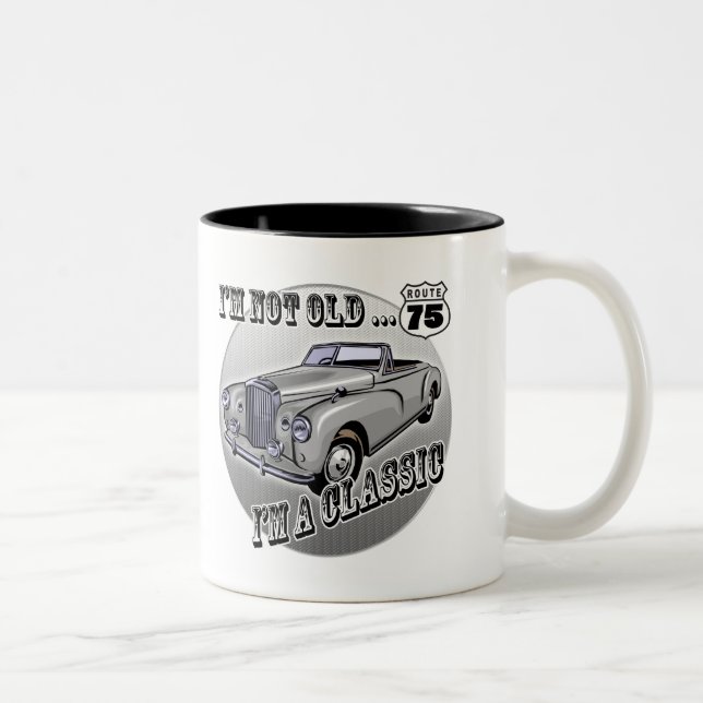 Tasse 2 Couleurs Je suis les soixante-quinzième cadeaux (Droit)