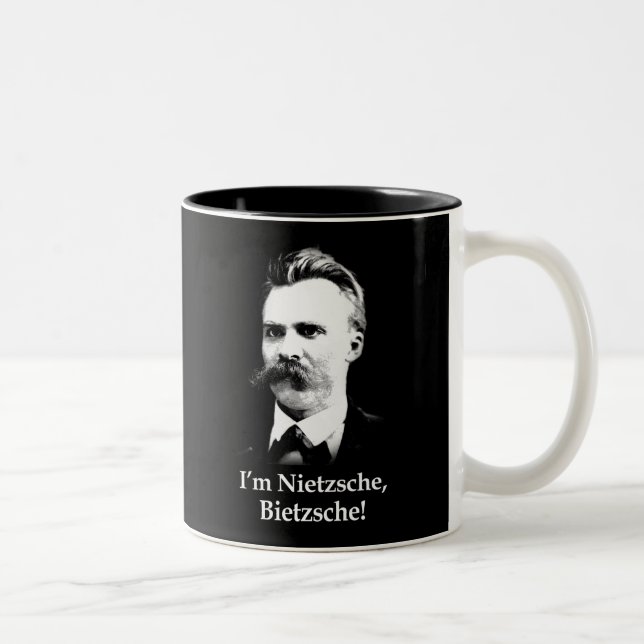 Tasse 2 Couleurs Je suis Nietzsche, Bietzsche ! (Droit)