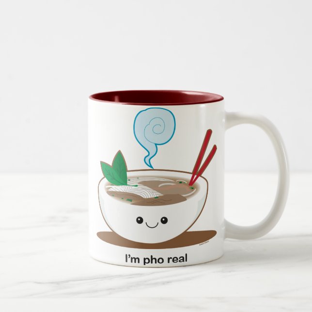 Tasse 2 Couleurs Je suis Pho vrai (Droit)