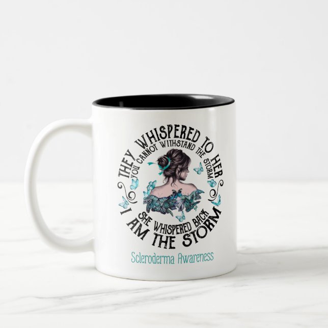 Tasse 2 Couleurs Je Suis Scleroderma Storm Sensibilisation (Gauche)