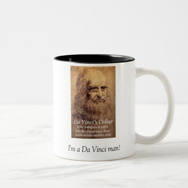 Tasse 2 Couleurs Je suis un homme de da Vinci ! (Droit)