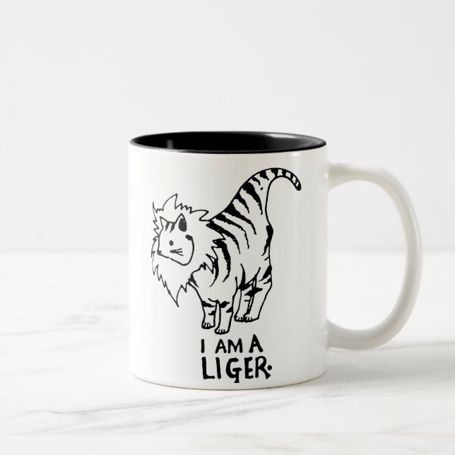 Tasse 2 Couleurs Je suis un Liger (Droit)