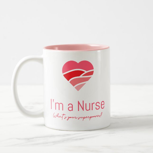 Tasse 2 Couleurs Je suis une infirmière Quelle est votre boue de su (Gauche)