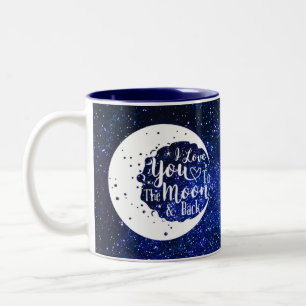 Tasse 2 Couleurs Je t'aime à la lune & retour - Univers