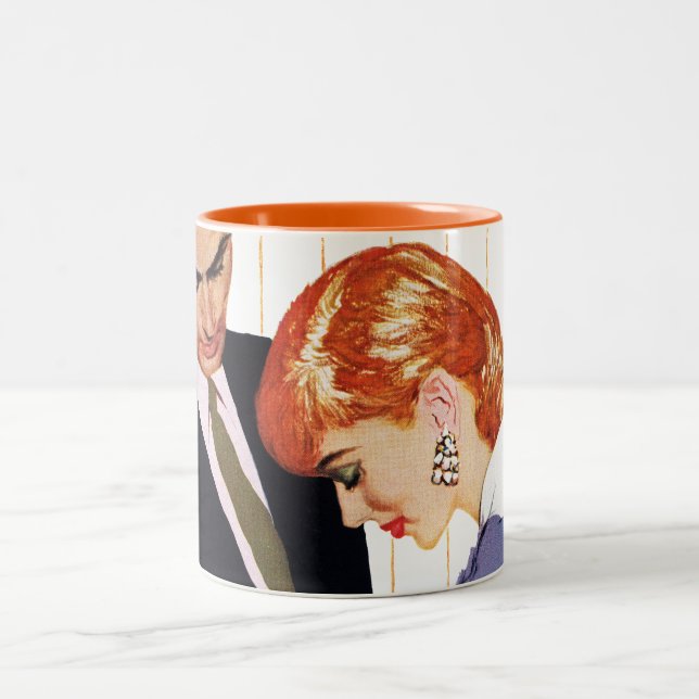 Tasse 2 Couleurs Je t'aime, maman Girl (Centre)