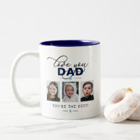 Je t'aime Papa/Père/Autre 6-Photo Texte personnali