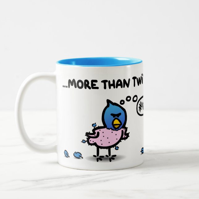 Tasse 2 Couleurs "Je t'aime plus que le gazouillement " (Gauche)