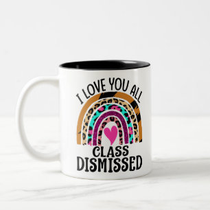 Tasse 2 Couleurs Je t'aime tous Classe Enseignant rejeté Dernier jo