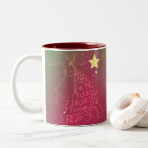 Tasse 2 Couleurs "Je T'Apporte Des Tidings..." Angel