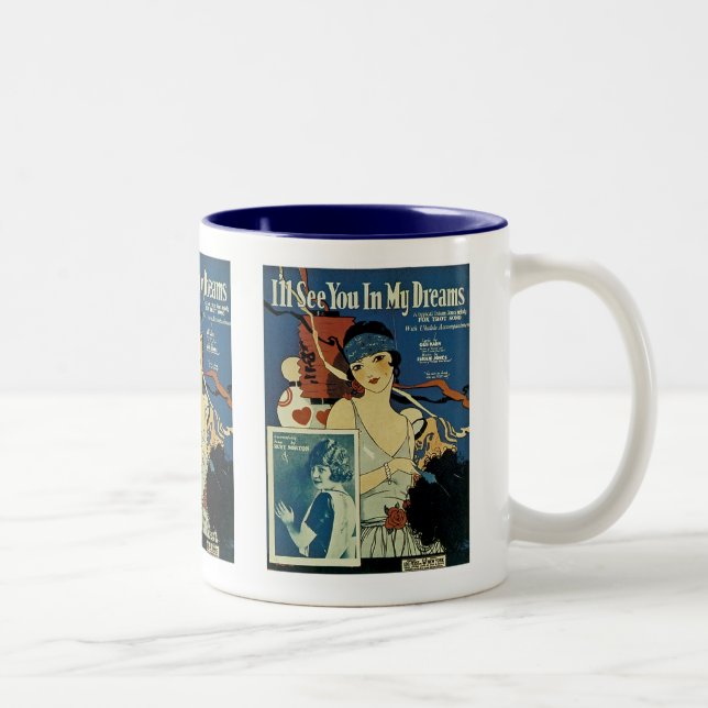 Tasse 2 Couleurs "Je te verrai dans mes rêves" (Droit)