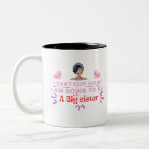 Tasse 2 Couleurs Je vais être une grande soeur, design par Roka000