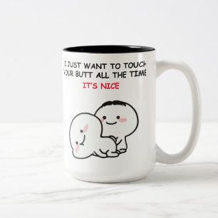 Tasse 2 Couleurs Je veux juste vous toucher cul Bestseller 2022