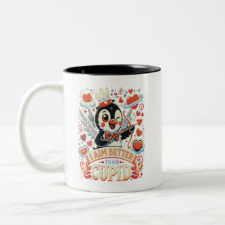 Tasse 2 Couleurs Je VEUX Mieux Que Cupide