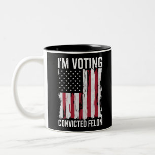 Tasse 2 Couleurs Je Vote Pour Le Condamné Féon Pro Trump 2024