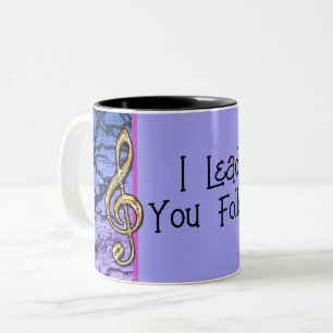 Tasse 2 Couleurs Je vous guide Suivez Neon Enseignant de musique Ab