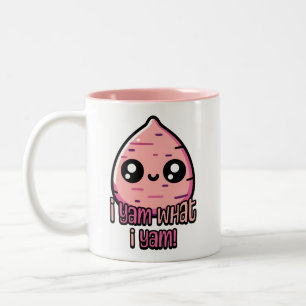 Tasse 2 Couleurs Je Yam Ce Que Je Yam ! Cute Yam Pun