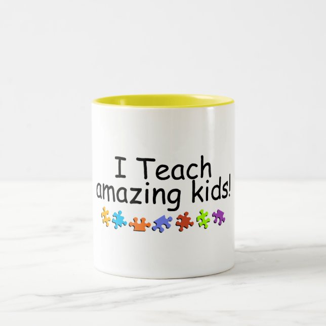 Tasse 2 Couleurs J'enseigne les enfants extraordinaires (pp) (Centre)