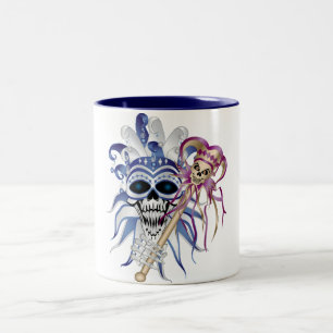 Tasse 2 Couleurs Jester Skull