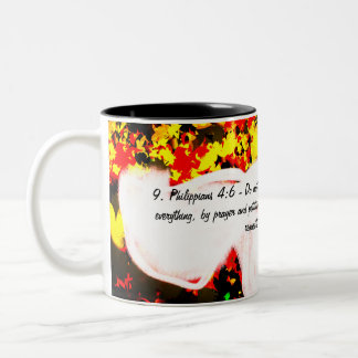 Tasse 2 Couleurs Jésus a de l'inquiétude et de l'anxiété à battre