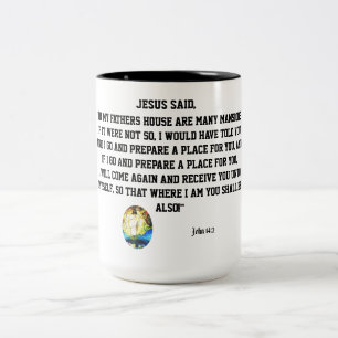TASSE 2 COULEURS JÉSUS A DIT :  