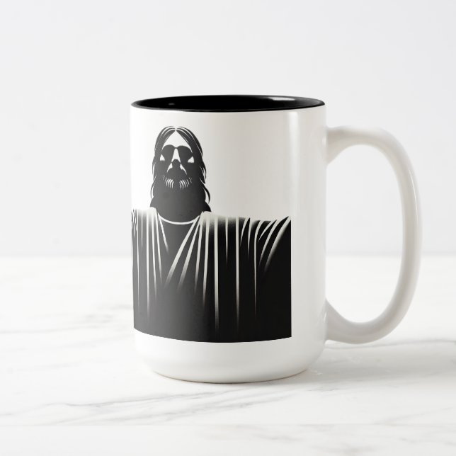 Tasse 2 Couleurs Jesus Christ stoic  (Droit)