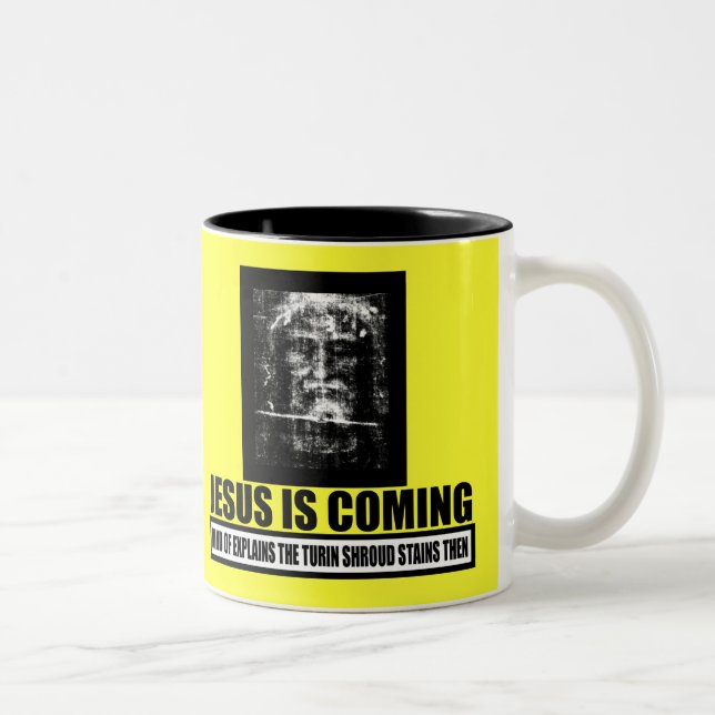 Tasse 2 Couleurs Jésus est athée venant (Droit)
