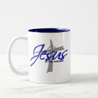 Tasse 2 Couleurs Jésus est la réponse