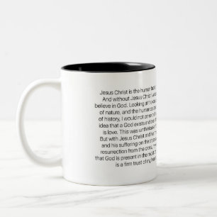Tasse 2 Couleurs Jésus est le visage humain de Dieu - Jürgen
