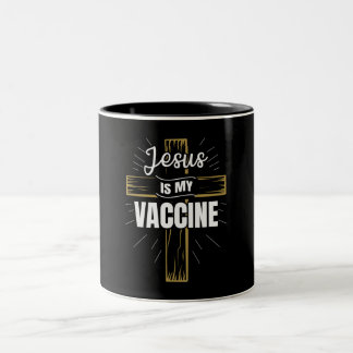 Tasse 2 Couleurs Jésus Est Mon Vaccin Foi Chrétienne