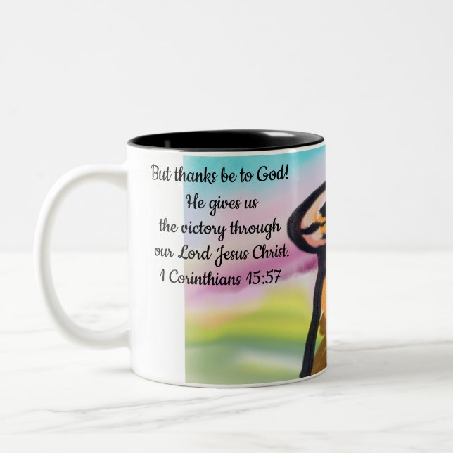 Tasse 2 Couleurs jesus no worry (Gauche)