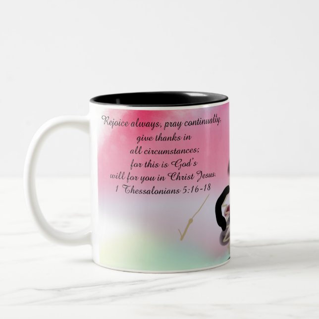 Tasse 2 Couleurs Jésus se réjouit (Gauche)