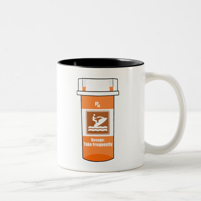 Tasse 2 Couleurs Jet Ski Est Ma Drogue (Droit)