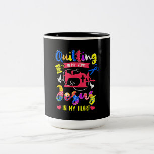 Tasse 2 Couleurs Jetant Dans Mes Veines Jésus Dans Mon Coeur   Quil
