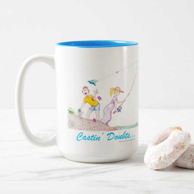 Tasse 2 Couleurs Jeter le doute  (Avec donut)