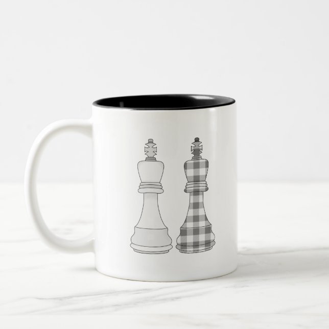 Tasse 2 Couleurs Jeu d'échecs (Gauche)